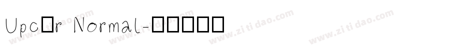 UpcHr Normal字体转换
